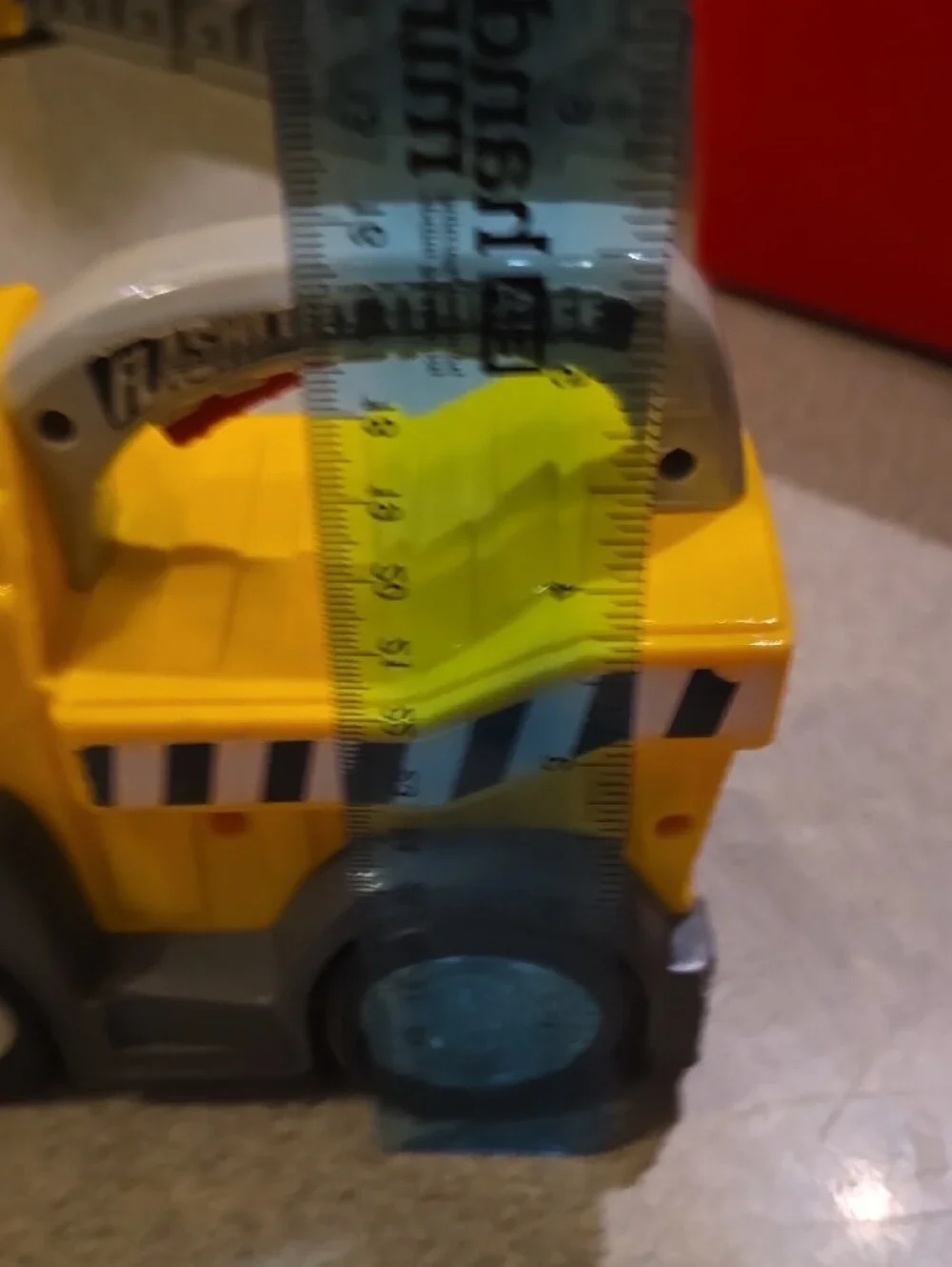 Tonka Yellow and Gray Handle Tow Truck Toy Freshligth Perfect For Trick Or Treat